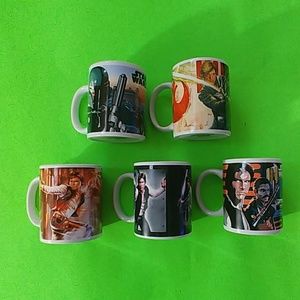 5 STAR WARS Collectible Mugs By GALERIE